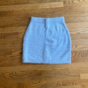 Finders Ice Blue Fuzzy Skirt. Size M.